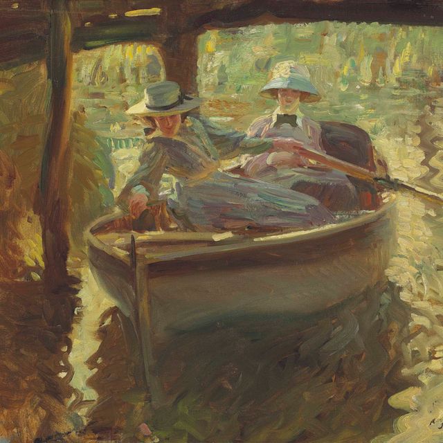 Alfred James Munnings — Свободные минуты; или Лодочный сарай
