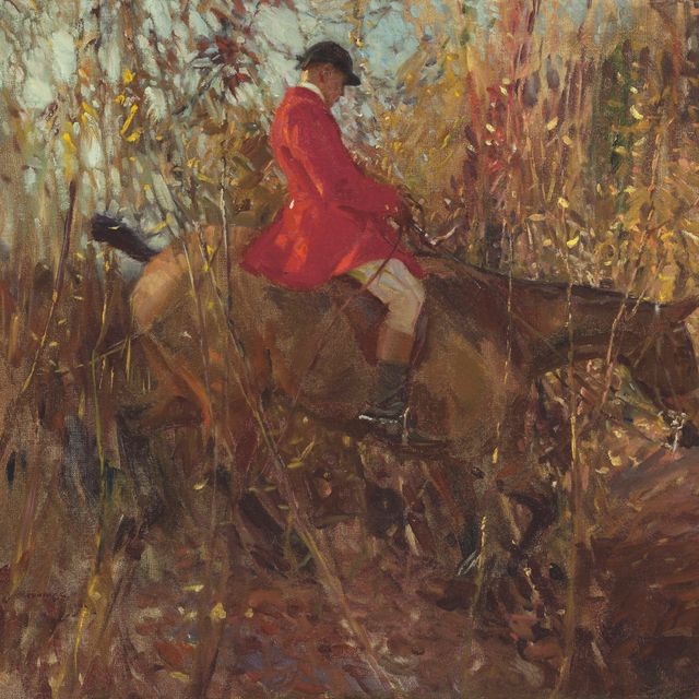 Alfred James Munnings — Охотник приближается к канаве