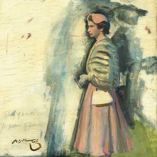 Alfred James Munnings — Ее Величество Королева: Исследование для Ее Величества Королевы и Ореола