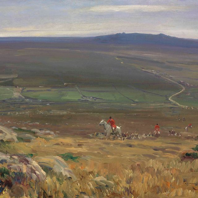 Alfred James Munnings — Западная охота, Зеннор-Хилл