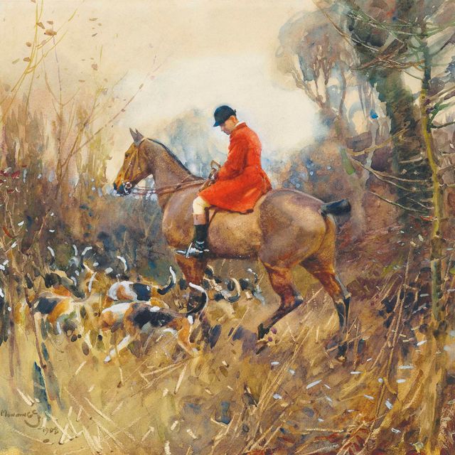 Alfred James Munnings — Охотник в укрытии