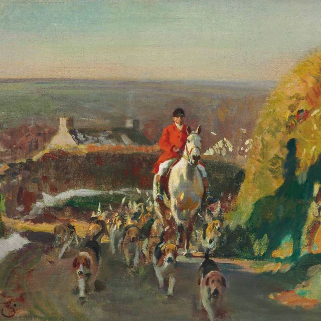 Alfred James Munnings — Декабрьское утро, Корнуолл
