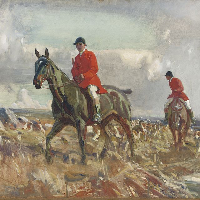 Alfred James Munnings — Пересекая вересковую пустошь