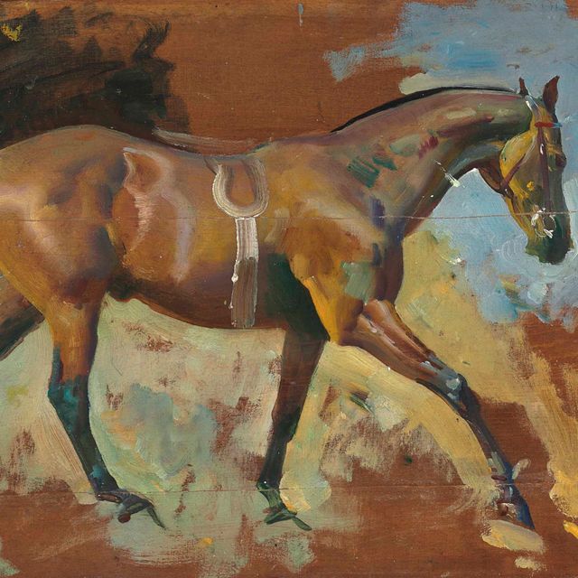 Alfred James Munnings — Изучение скаковой лошади