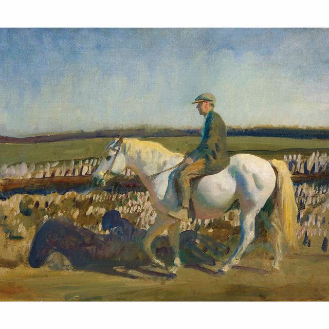 Alfred James Munnings — Эксмурский пастух - этюд