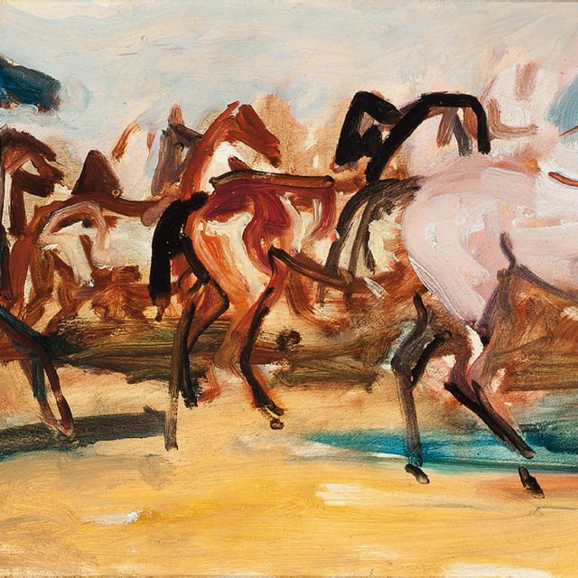 Alfred James Munnings — Большое поле По заказу Начинающего, эскиз