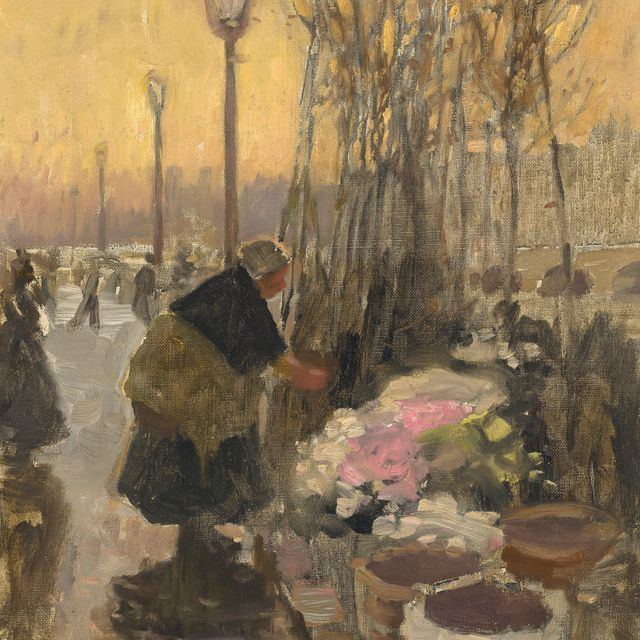 Alfred James Munnings — Продавец цветов, Париж