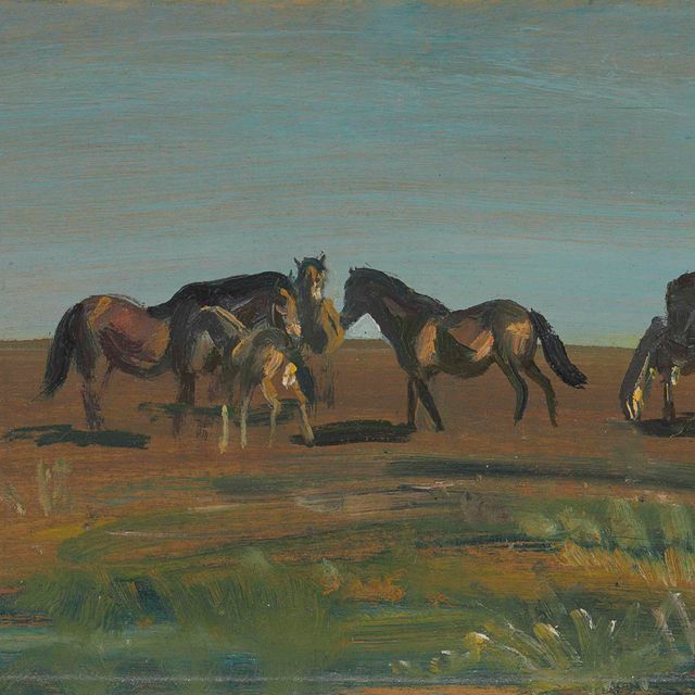 Alfred James Munnings — Кабинет Эксмурских пони № 14