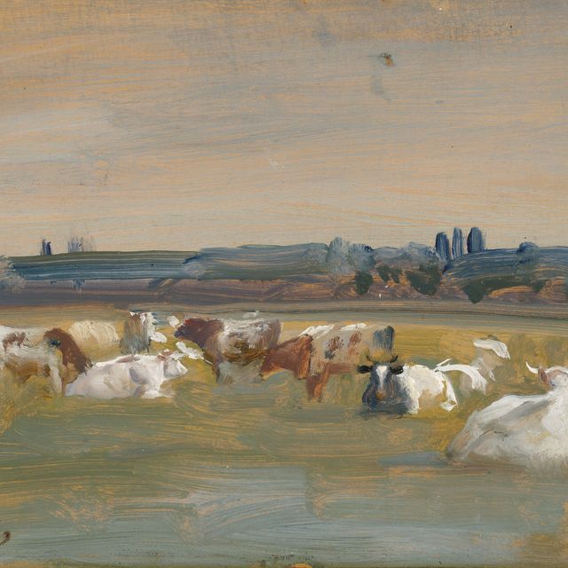 Alfred James Munnings — Крупный рогатый скот на Торингтон-стрит