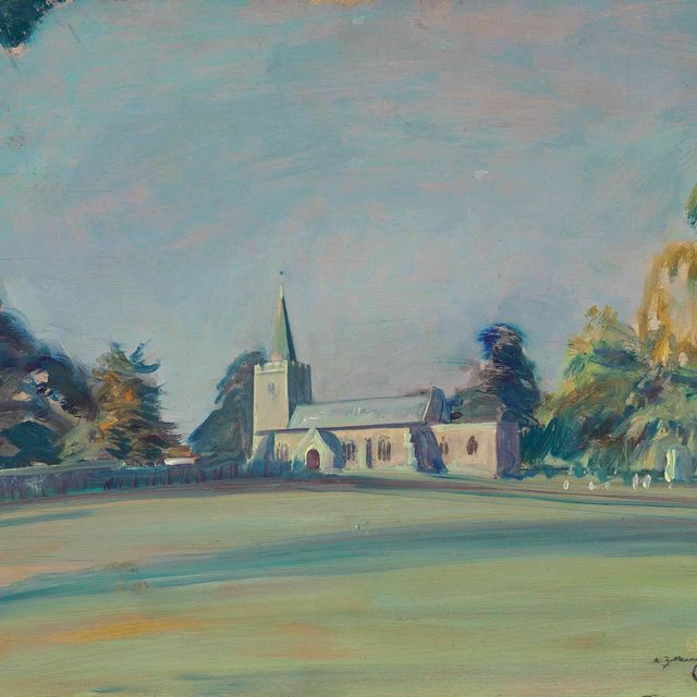 Alfred James Munnings — Церковь Полстед, Саффолк