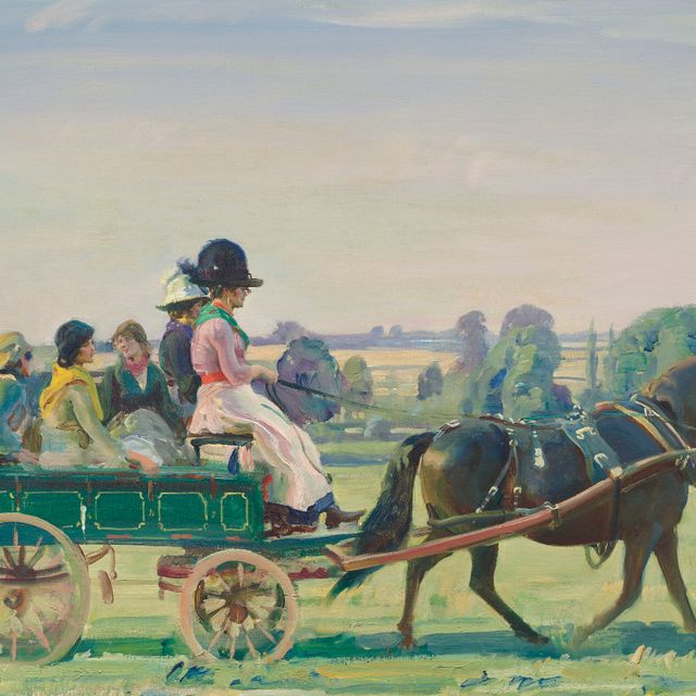 Alfred James Munnings — Зеленая повозка