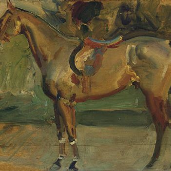Alfred James Munnings — Этюд "Сладкая горечь", "Охотник миссис Гарри Ла Монтань"