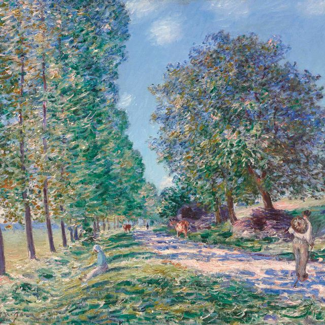 Alfred Sisley — Все эти люди живут на берегу моря