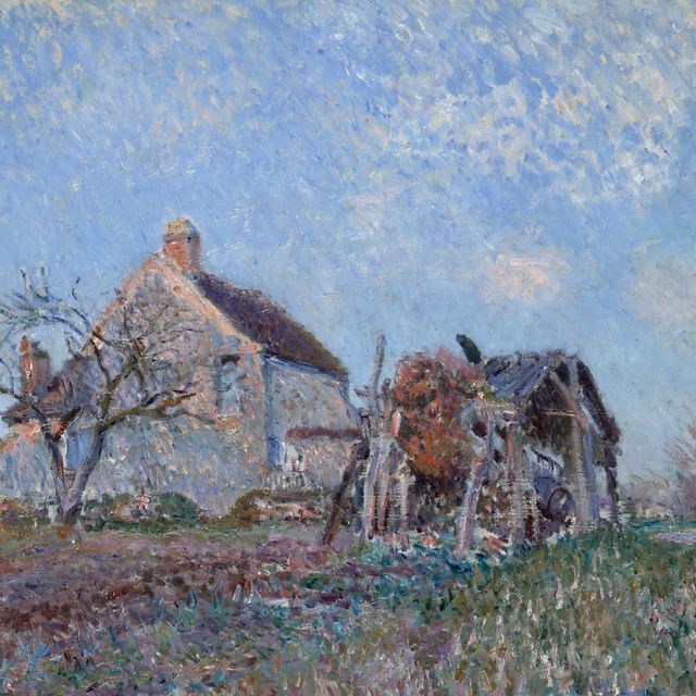 Alfred Sisley — Старый Шомьер в Саблоне, окрестности Венеции-Надон