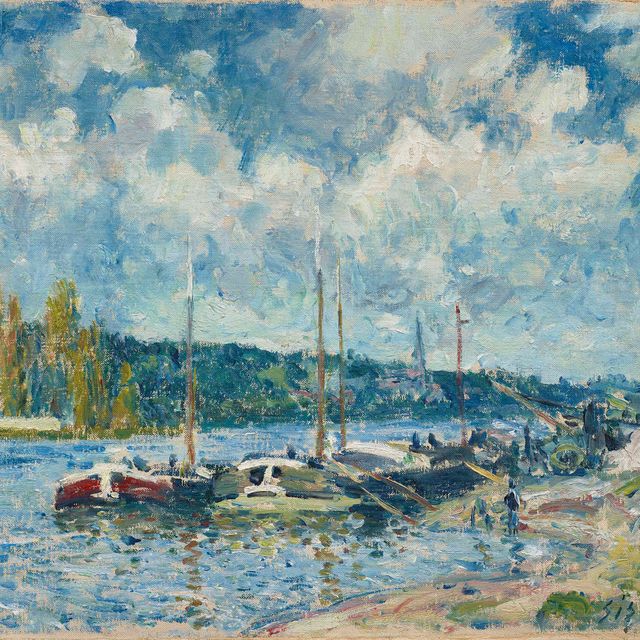 Alfred Sisley — На берегу Сены в Буживале