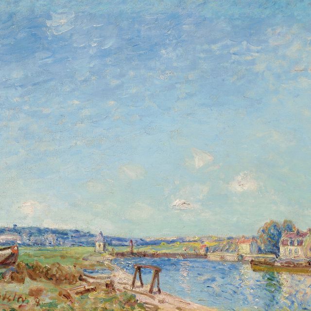 Alfred Sisley — Прогулка по Сен-Мамесу
