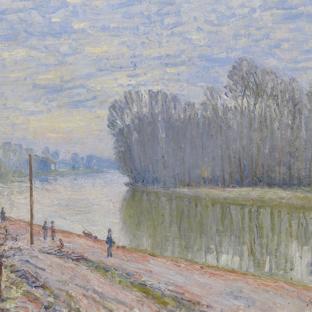 Alfred Sisley — Лунный канал, эффект утра