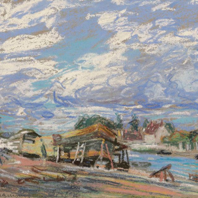 Alfred Sisley — Сент-Маммес, Строительство в Бато