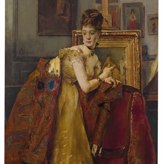 Alfred Stevens — Туалетная комната для бала