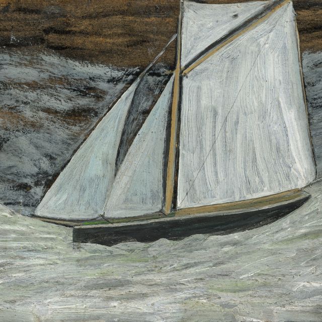 Alfred Wallis — Парусная лодка, оснащенная багром