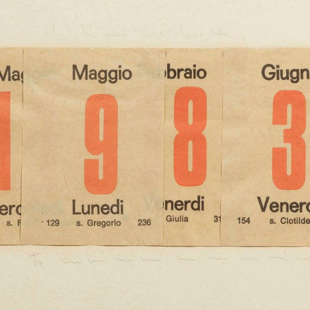 Alighiero Boetti — 1983 (Маджио, Маджио, Фебрайо, Джуньо)
