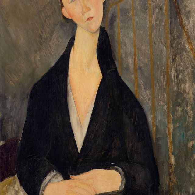 Amedeo Modigliani — Луна Чеховска (в черном халате)