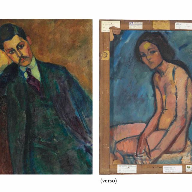 Amedeo Modigliani — Жан Александр (прямой) и Ассис (оборотная сторона ; см. примечание)