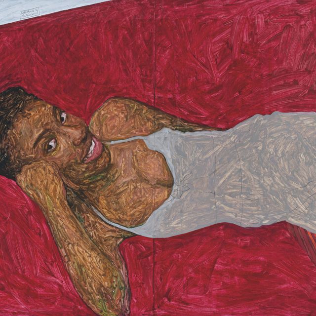 Amoako Boafo — Красный диван