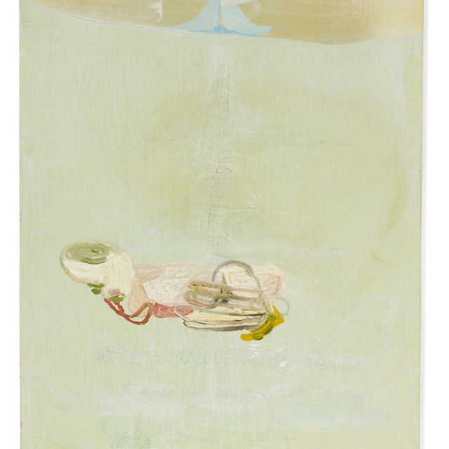 Amy Sillman — Зеленая роспись (с лодкой)
