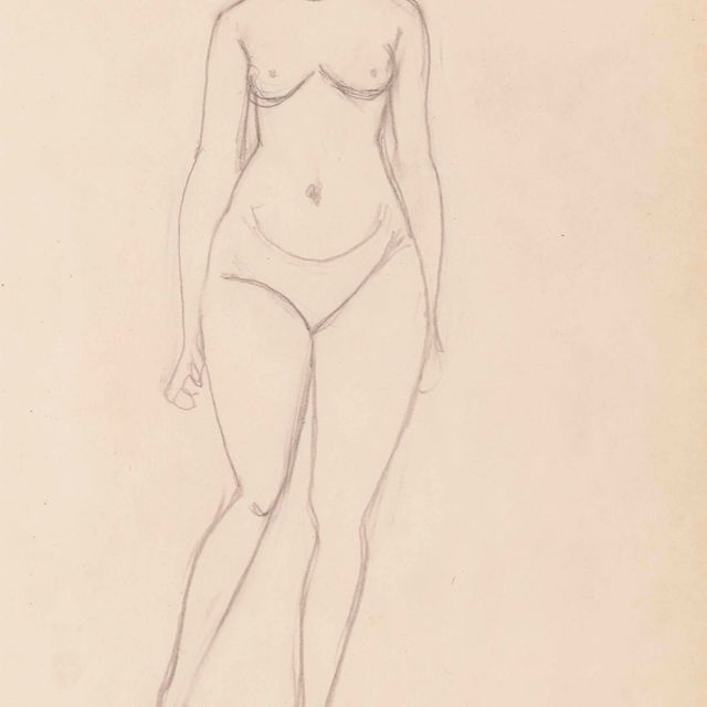 André Derain — Обнаженная на коленях и стоящая обнаженной (проиллюстрировано)