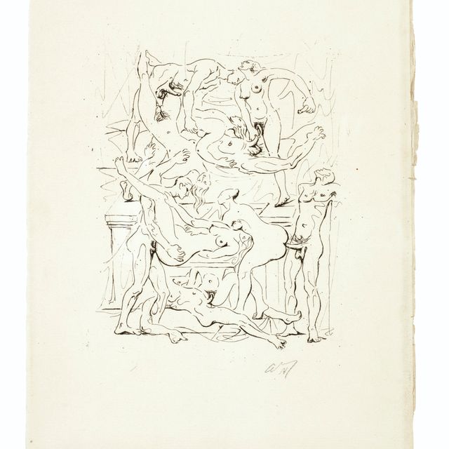 André Masson — Свадьба в Ирене : три тарелки