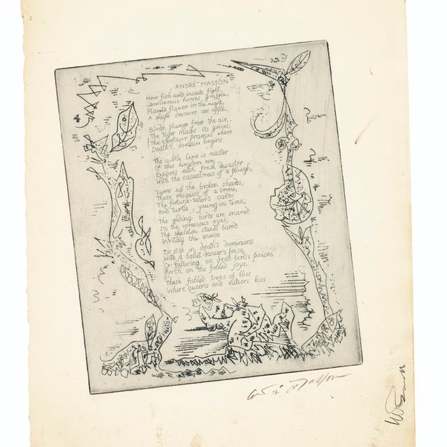 André Masson — Охрана (для Рутвена Тодда)