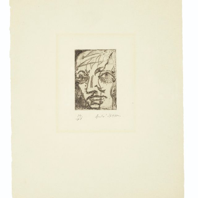 André Masson — Портрет Бодлера