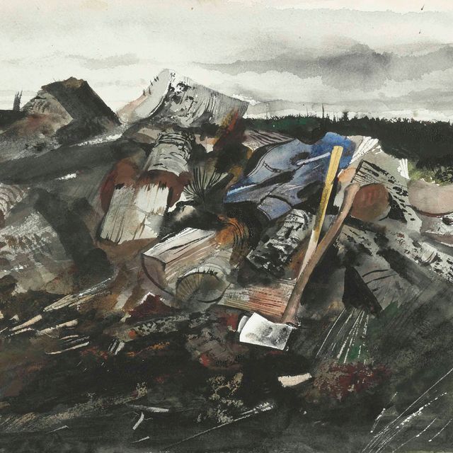 Andrew Wyeth — Березовая древесина