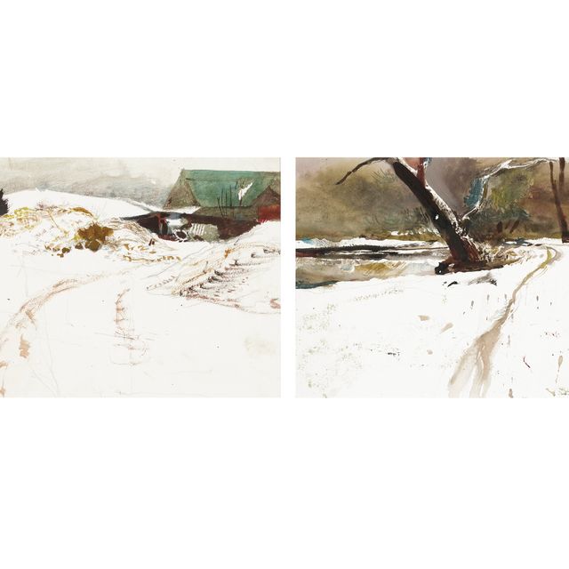 Andrew Wyeth — Мульчирование при подъеме и опускании снега: Двусторонняя обработка