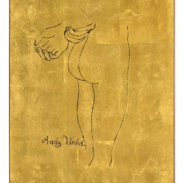 Andy Warhol — Золотистая Обнаженная натура