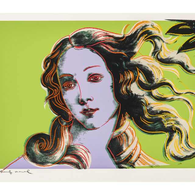Andy Warhol — Детали картин эпохи Возрождения (Сандро Боттичелли, "Рождение Венеры", 1482) : одна гравюра