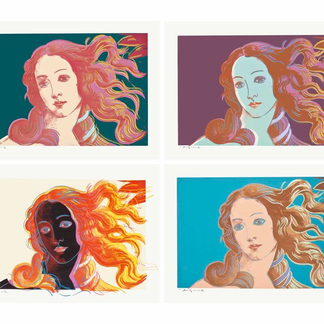 Andy Warhol — Детали картин эпохи Возрождения (Сандро Боттичелли, "Рождение Венеры")