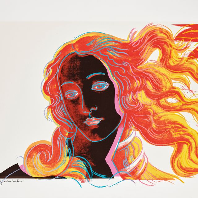 Andy Warhol — Детали картин эпохи Возрождения (Сандро Боттичелли, "Рождение Венеры", 1482)