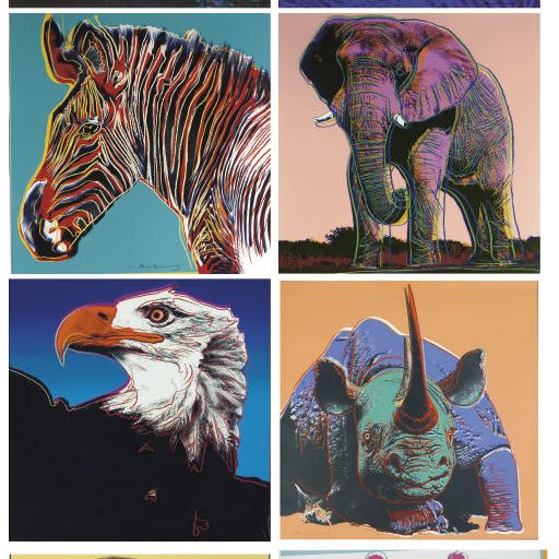 Andy Warhol — Исчезающие виды : Восемь табличек (F. & S. 293-96, 298-301)