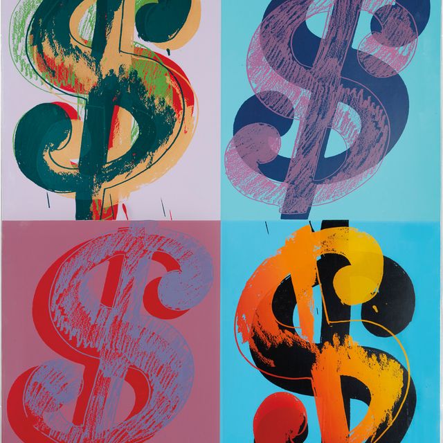 Andy Warhol — $ (Квадрант) : один отпечаток