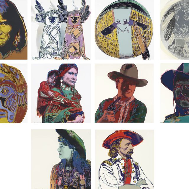 Andy Warhol — Ковбои и индейцы (F. & S. 377-86)