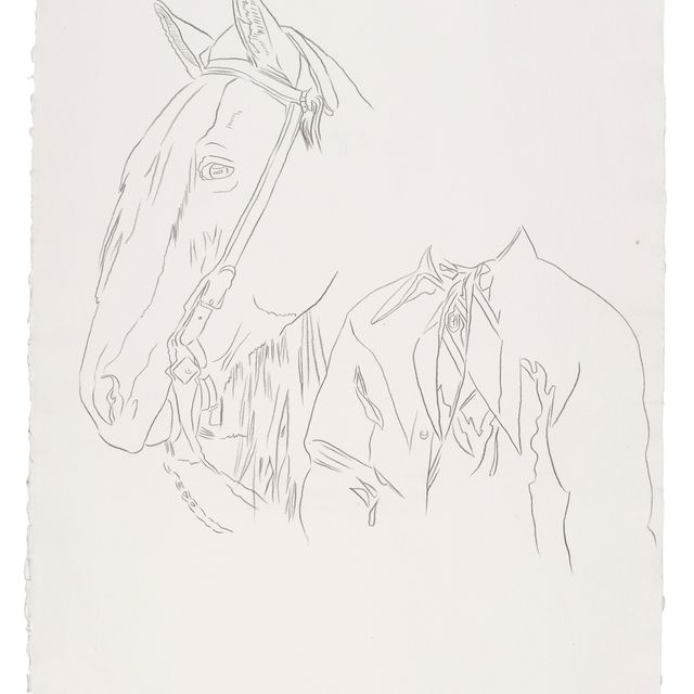 Andy Warhol — Ковбои и индейцы: Мужчина с лошадью