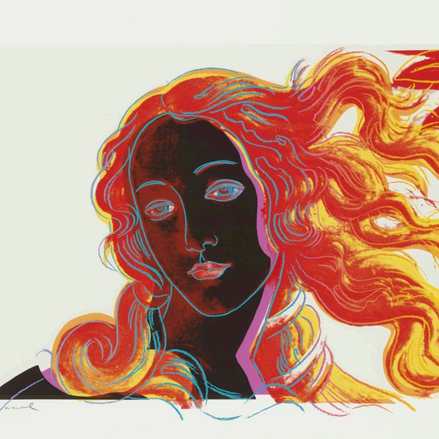 Andy Warhol — Детали картин эпохи Возрождения (Сандро Боттичелли, "Рождение Венеры", 1482): одна пластина