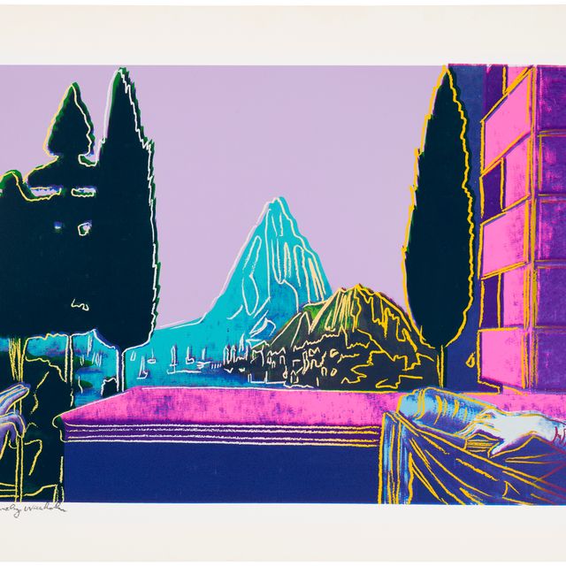 Andy Warhol — Леонардо да Винчи, "Благовещение", 1472 год, по деталям картин эпохи Возрождения