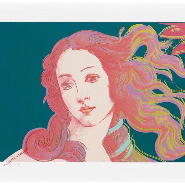 Andy Warhol — Детали картин эпохи Возрождения (Сандро Боттичелли, "Рождение Венеры", 1482) : одна пластина