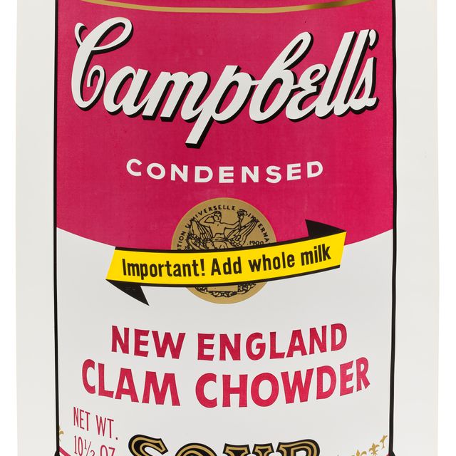 Andy Warhol — Суп-пюре из моллюсков по-новоанглийски от Campbell's Soup II