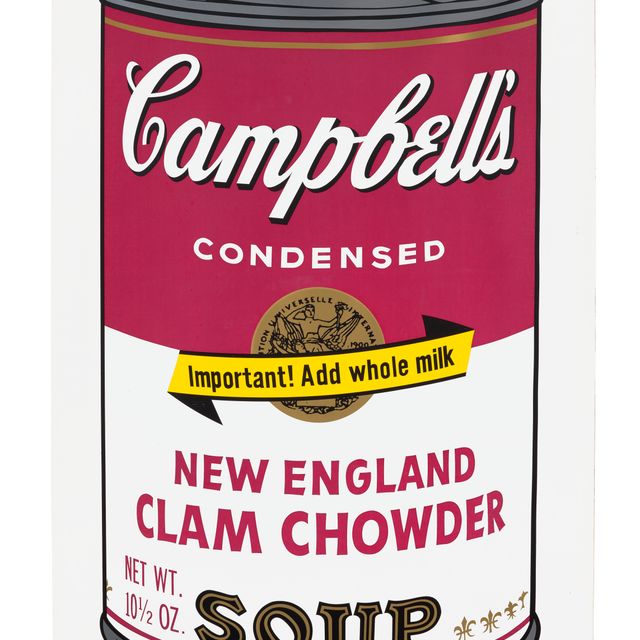 Andy Warhol — Суп-пюре из моллюсков по-новоанглийски от Campbell's Soup II
