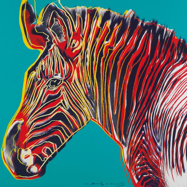 Andy Warhol — Зебра Греви, принадлежащая к вымирающему виду