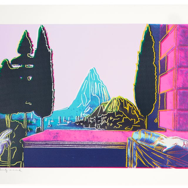 Andy Warhol — Леонардо да Винчи, "Благовещение", 1472, по деталям картин эпохи Возрождения (Леонардо да Винчи)